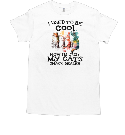 I Used To Be Cool Now I'm Just My Cats Snack Dealer T-Shirt