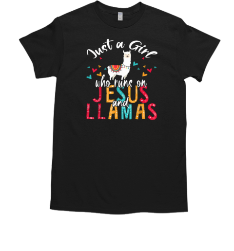 Just A Girl Who Loves Jenus And Llamas T-Shirt