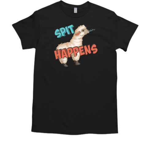 Spit Happens Llama Alpaca T-Shirt