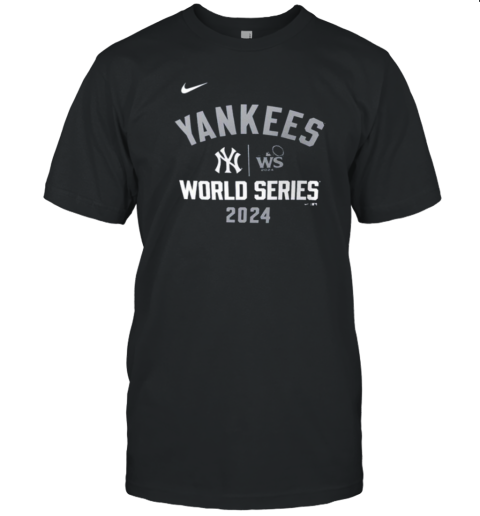 American League Champions MLB New York Yankees 2024 World Series Arched Lockup T-Shirt