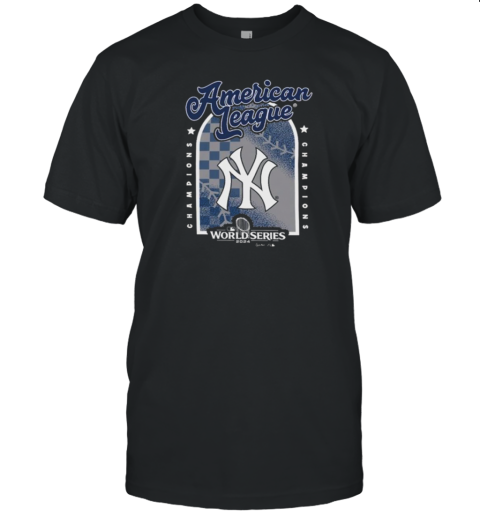 American League Champions MLB New York Yankees Black 2024 Tri Blend T-Shirt