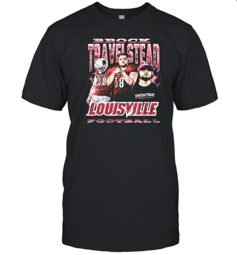 Brock Travelstead Louisville Cardinals Football 90s Graphic T-Shirt