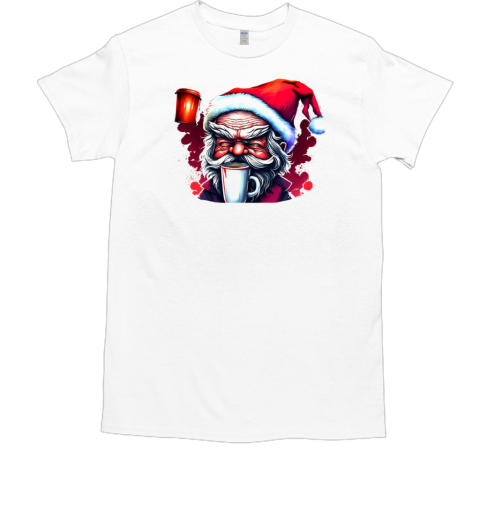 Dark and Mysterious Santa Claus Drawing T-Shirt