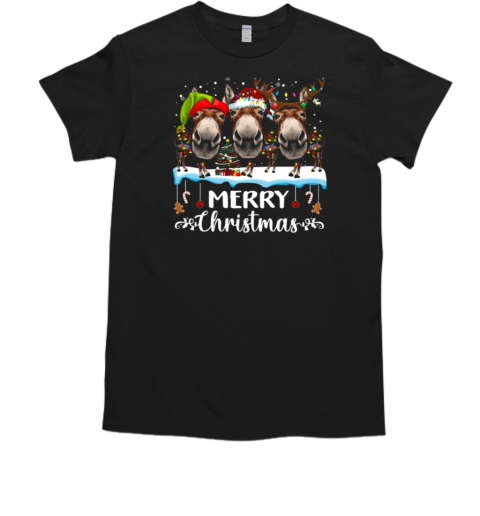 Donkey Christmas Merry Christmas T-Shirt