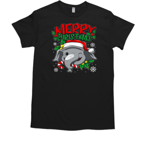 Elephant Christmas Merry Christmas T-Shirt