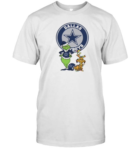 Grinch And Max Dallas Cowboys Merry Christmas 2024 T-Shirt