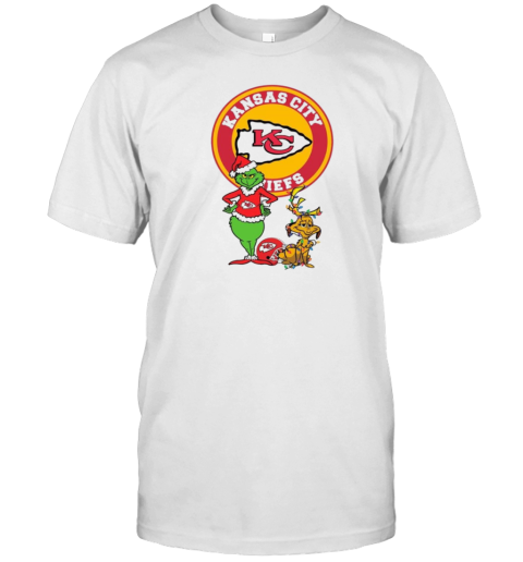 Grinch And Max Kansas City Chiefs Merry Christmas 2024 T-Shirt