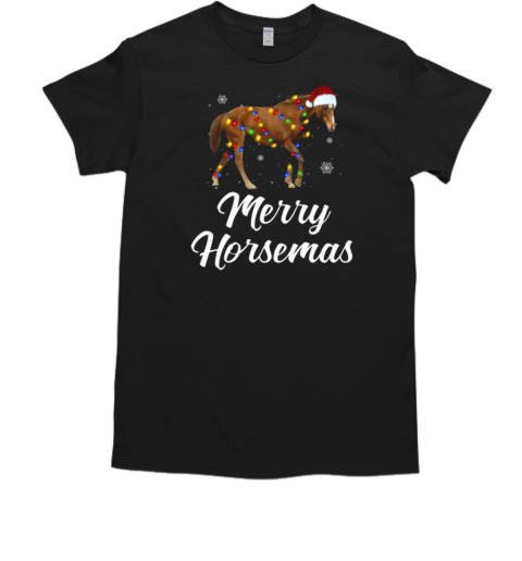 Horse Christmas  Merry Horsemas T-Shirt