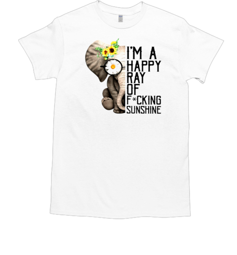 I'm A Happy Ray Of Sunshine Cute Elephant T-Shirt