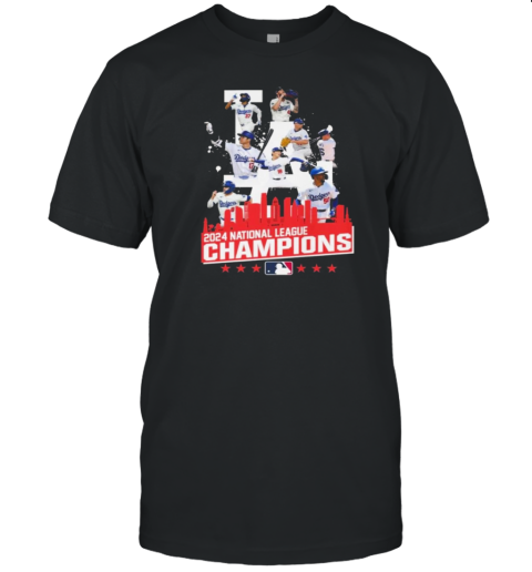 Los Angeles Dodgers 2024 National League Champions Best Team Portrait T-Shirt