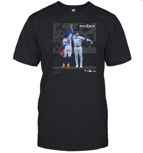 New York Mets Harrison Bader And Francisco Lindor 2024 MLB Postseason Moments T-Shirt