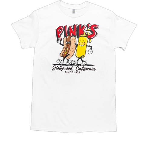 Pink's hot dogs Hollywood California since 1939 T-Shirt