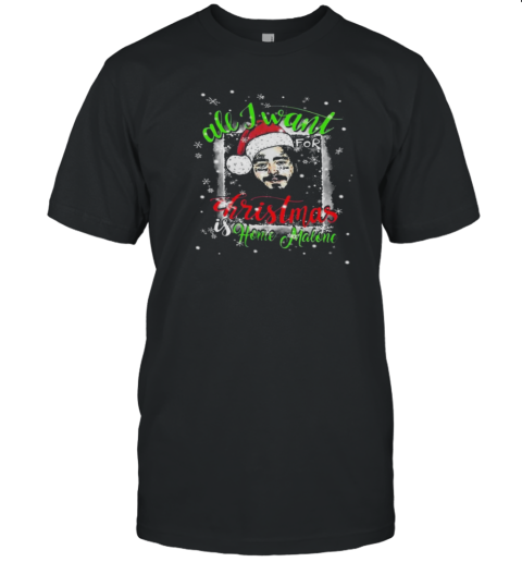 Post Malone Home Alone Malone Congratulations Christmas 2024 T-Shirt