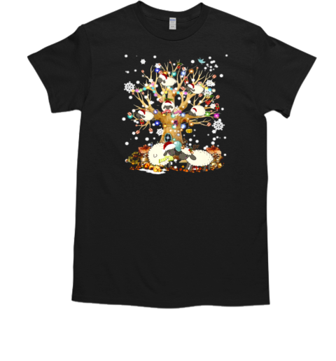 Sheep Christmas Christmas Tree Sheep T-Shirt