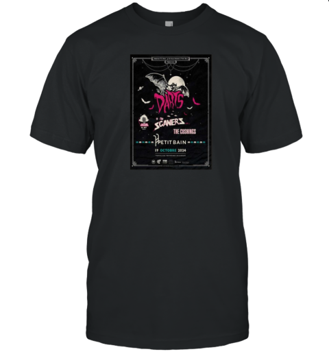 The Darts October 19 2024 Petit Bain In Paris France T-Shirt