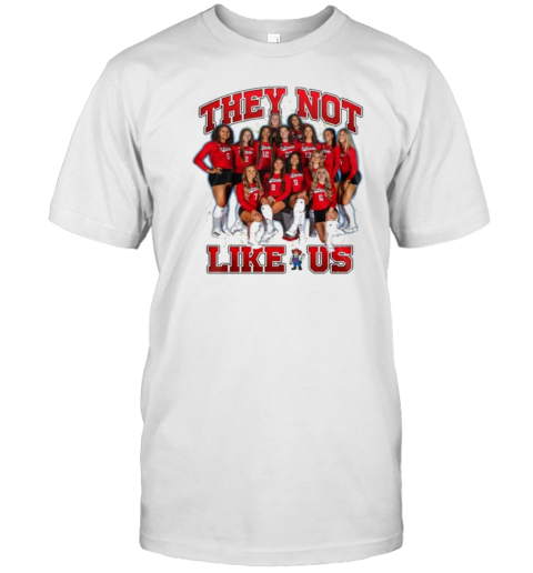 They Not Like Us Nebraska Huskers All Players T-Shirt