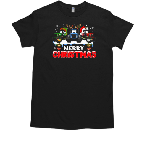 Tractor Merry Christmas T-Shirt