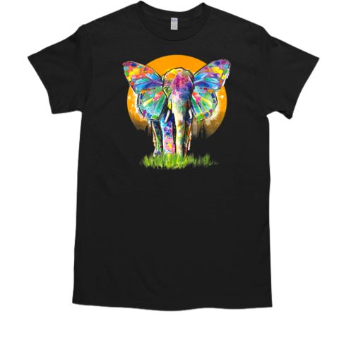 Wild Elephant Color Beautiful T-Shirt