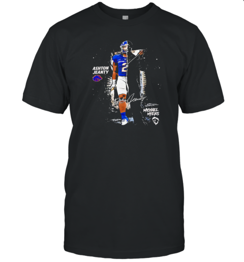 Ashton Jeanty Boise State Broncos X Michael Myers T-Shirt