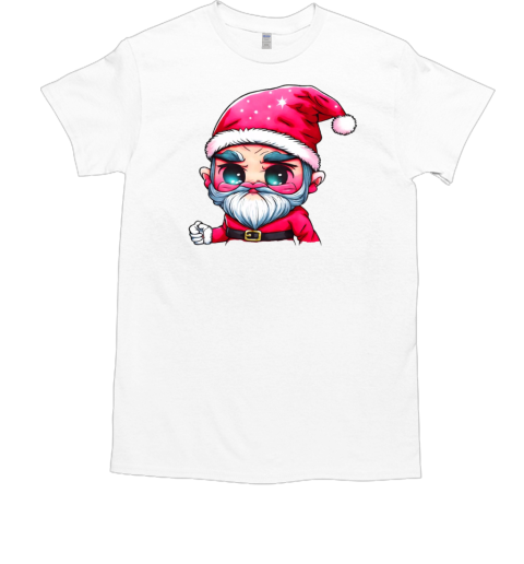 Cartoon Santa Claus with red hat and white beard T-Shirt