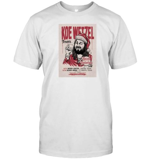 Koe Wetzel Music Dec 27 2024 Moody Center In Austin TX T-Shirt