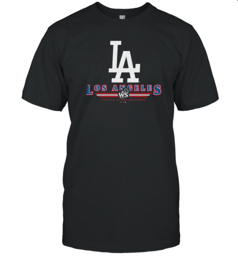 Los Angeles Dodgers Logo WS 2024 National League Champions T-Shirt