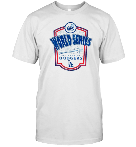 Los Angeles Dodgers Majestic Threads 2024 World Series Raglan Softhand T-Shirt