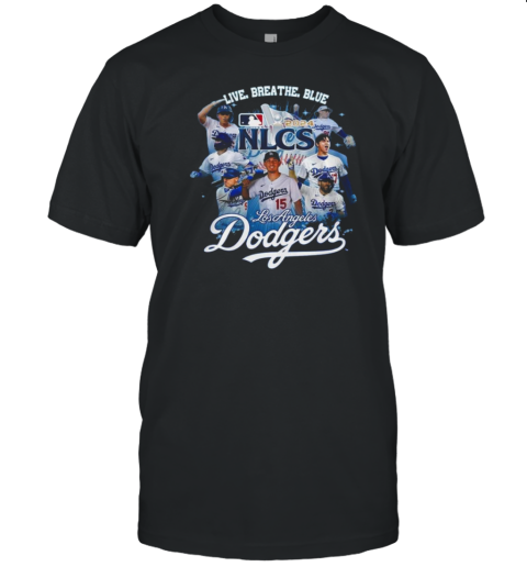 Los Angeles Dodgers National League Champions 2024 Live Breath Blue T-Shirt