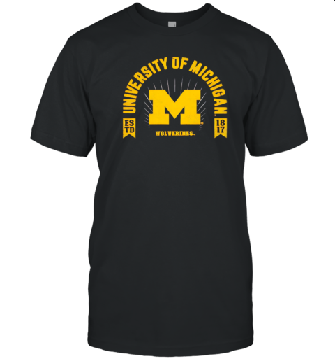 University of Michigan Wolverines estd 1817 T-Shirt