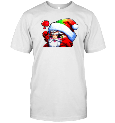 Cartoon Santa Claus Blowing Bubbles T-Shirt