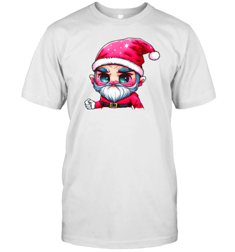 Cartoon Santa Claus with red hat and white beard T-Shirt