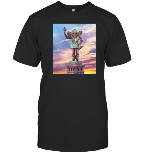 New York Liberty 2024 WNBA Champs Ellie The Elephant T-Shirt