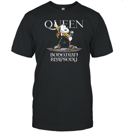 Snoopy Dog As Freddie Mercury Queen Bohemian Rhapsody T-Shirt