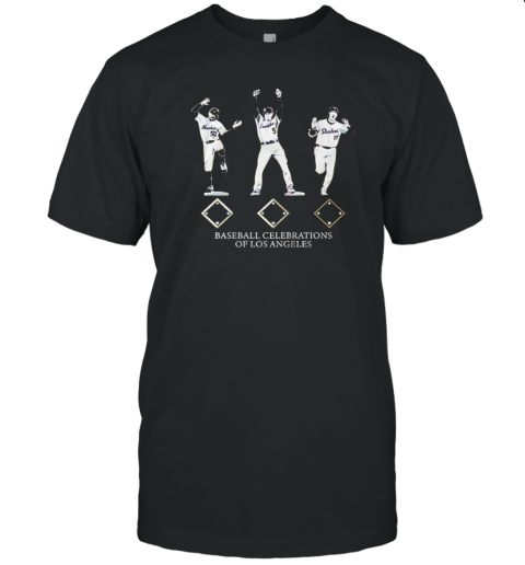 Mookie Betts and Freddie Freeman and Shohei Ohtani baseball celebrations of Los Angeles Dodgers T-Shirt