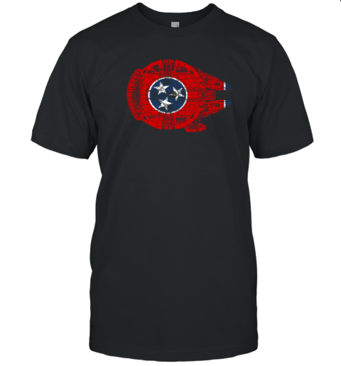 Tennessee Flag And The Millennium Falcon T-Shirt