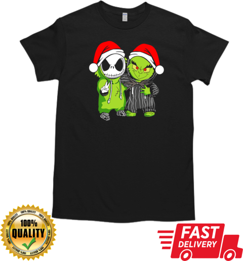 Baby Jack Skellington And Grinch Christmas T-Shirt