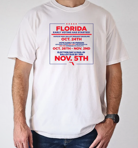 Florida early voting has started T- Classic Men's T-shirt