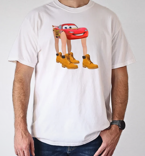 Lightning McQueen with legs cartoon T- Classic Men's T-shirt