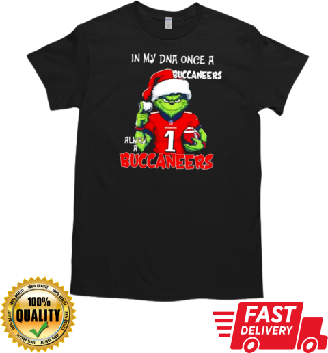 Santa Grinch in my DNA once a Buccaneers alway a Tampa Bay Buccaneers Christmas T- Classic Men's T-shirt