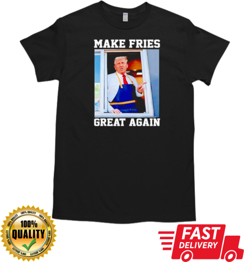 Trump 2024 french fry make french fries great again vintage photo T-Shirt