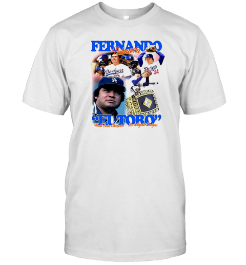 Fernando Valenzuela El Toro Los Angeles Dodgers World Series Champion T-Shirt