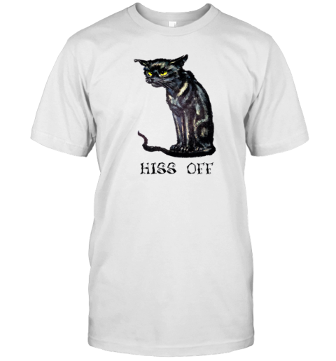 Hiss Off Funny Black Cat T-Shirt