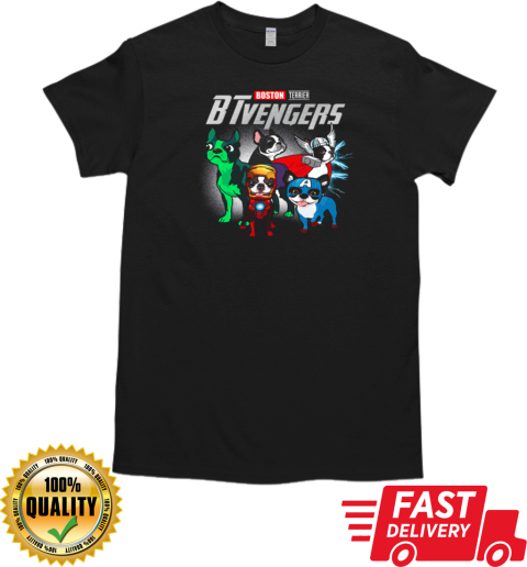 Boston Terrier BTvengers Marvel Avengers Endgame T- Classic Men's T-shirt