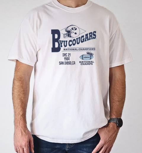 Byu Cougars National Champions Dec 21 1984 San Diego CA T-Shirt