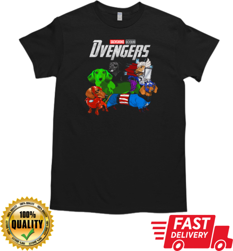 Dachshund Dvengers Marvel Avengers Endgame T- Classic Men's T-shirt