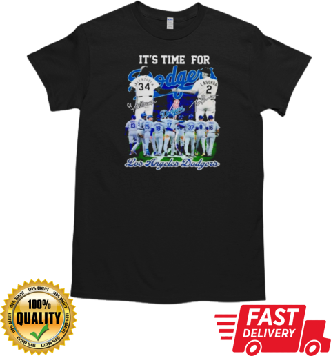 It's Time For Fernando Valenzuela And Lasorda Los Angeles Dodgers T- Classic Men's T-shirt