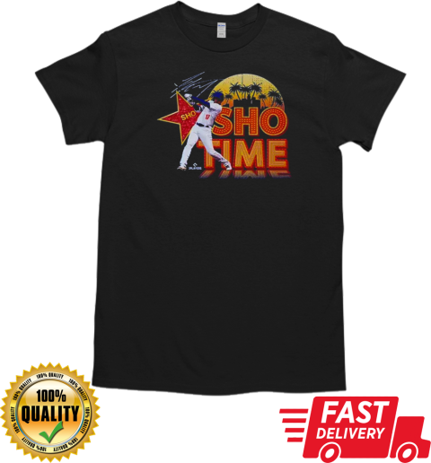 Los Angeles Shohei Ohtani Sho Tme Signature Retro MLB T- Classic Men's T-shirt