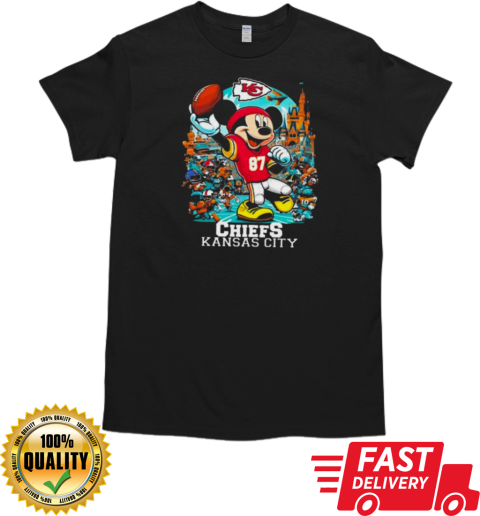 NFL Kansas City Chiefs Mickey Mouse 2024 T- Classic Men's T-shirt