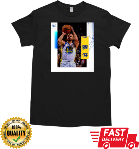 Stephen Curry Golden State Warriors Halftime in Salt Lake City 56 gsw 42 uta Poster T- Classic Men's T-shirt