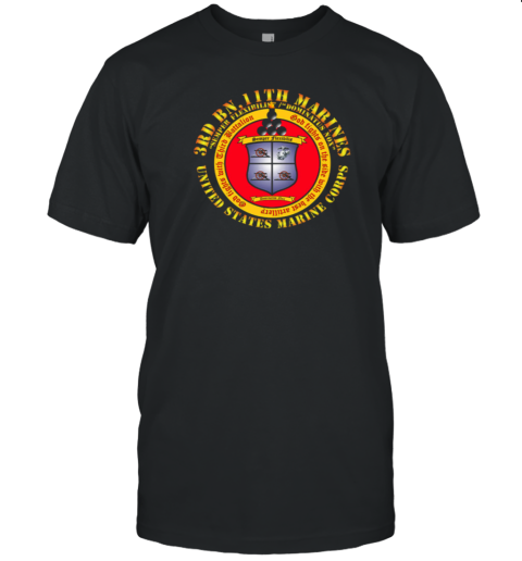 3rd BN 11th Marines Semper Flexible Dominatus Nox United States Marine Corps T-Shirt